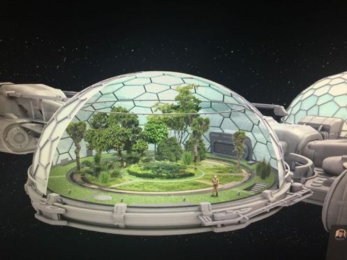Biodome in space